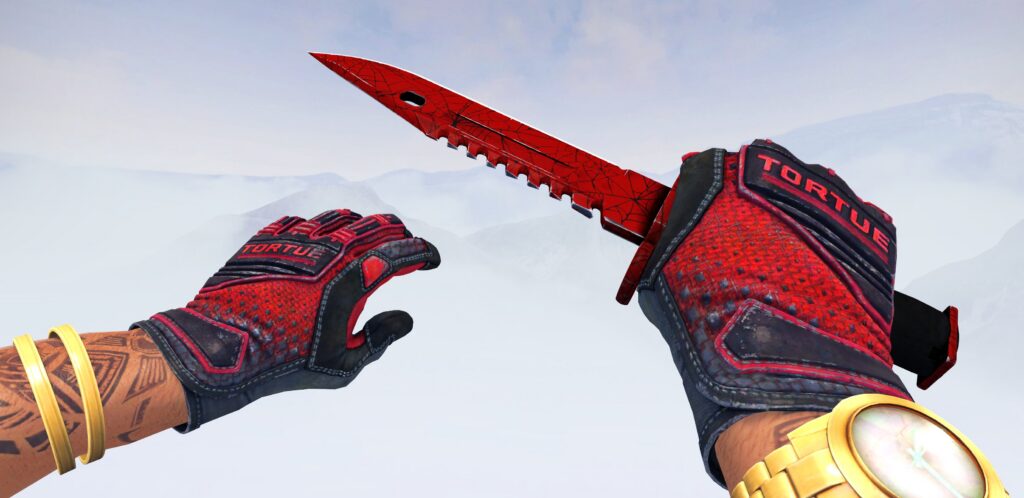 M9 Bayonet | Crimson Web (3-Web Centered)